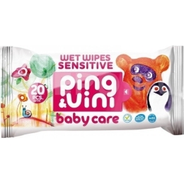 Детские влажные салфетки Ping&Vini Bubble Gum 20 шт (4627106130118)
