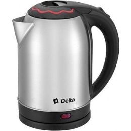 Чайник электрический 1500 Вт, 2 л Delta DL-1330 c красной вставкой