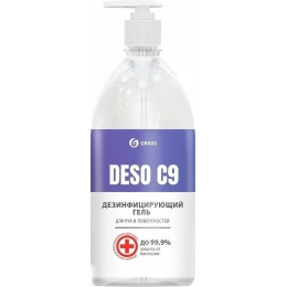Дезинфицирующее средство Grass на основе изопропилового спирта Deso C9 гель 1 л (4630097261013)