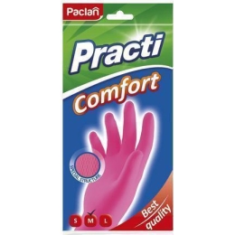 Пара резиновых перчаток Comfort, розовые