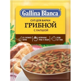 Суп грибной с лапшой Gallina Blanca 52 г (8410300354802)