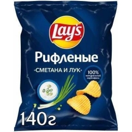 Чипсы картофельные Lay's Сметана Лук 140 г (4690388111441)