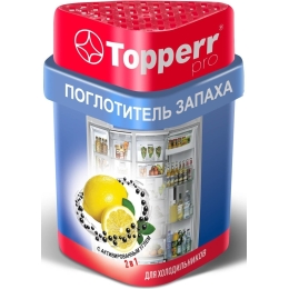 Поглотитель запаха для холодильника лимон/уголь Topperr 3116