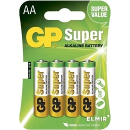 Батарейка GP SUPER Alkaline 15ARS AA Спайка 4шт