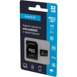 Карта памяти Maxvi (MSD32GBC10V10) microSDXC 32GB, class 10, UHS-I (1), V10