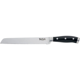 Нож Tefal Character стальной для хлеба лезв.200мм черный
