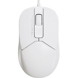 Мышь Проводная A4Tech Fstyler FM12S белый оптическая (1200dpi) silent USB
