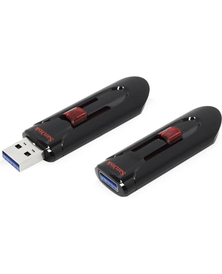 Флеш Диск Sandisk 128Gb Cruzer Glide SDCZ600-128G-G35 USB3.0 черный/красный