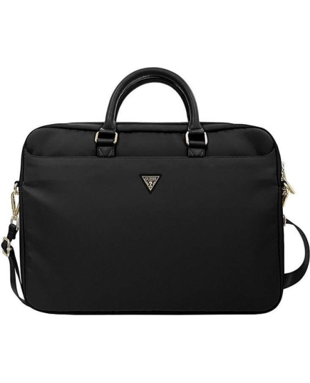 Сумка для ноутбука 15 Guess Nylon computer bag with Triangle metal logo Black