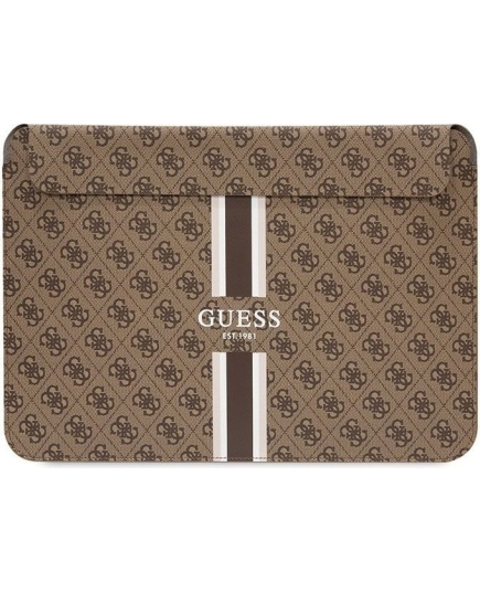 Сумка для ноутбука 13/14 Guess Sleeve 4G Stripes Brown