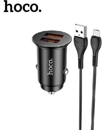 АЗУ Hoco NZ1 2USB 3.0A QC3.0 36W для micro USB (Black)