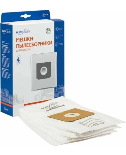 EUROCLEAN Мешки пылесбор. д/пыл. E-02/4, ELECTROLUX (4шт)