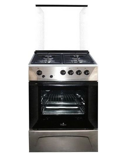 Газовая плита Darina 1D1 GM 241 014 Х нерж сталь, 85х50х60см, газ духовка 50л, электроподжиг кнопкой