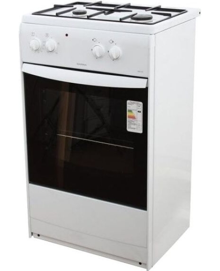 Плита Комбинированная Darina S KM 521 300 W белый, 85x50x45см, 2 газ. конфорки, духовка 45л