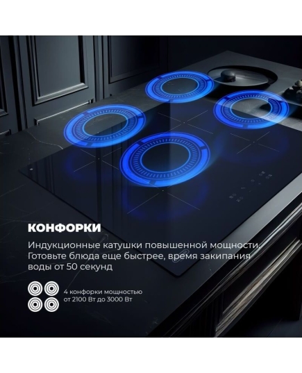 Индукционная стеклокерамическая панель DeLonghi PIN 62 RUS