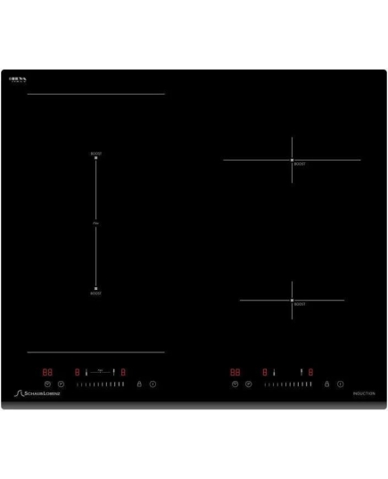 Варочная поверхность Schaub Lorenz SLK IY64S1 стеклокерамическая, 60см, Стекло ILVA, 4 конфорки индукционного нагрева, 1200/1500В