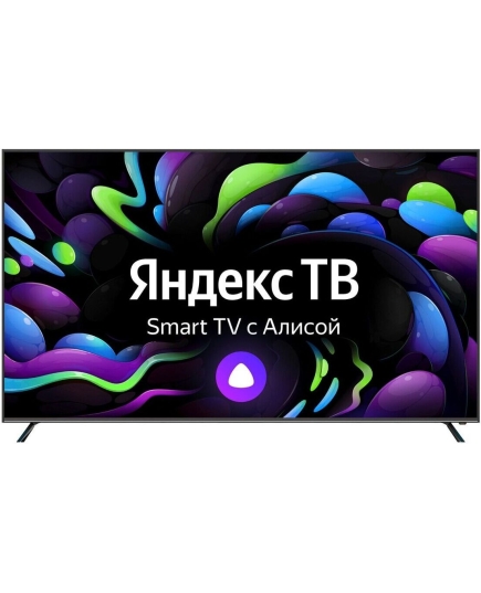 75" Телевизор Harper 75U750TS чёрный 3840x2160, Ultra HD, 50 Гц, Frameless. Wi-Fi, Smart TV, Яндекс ТВ