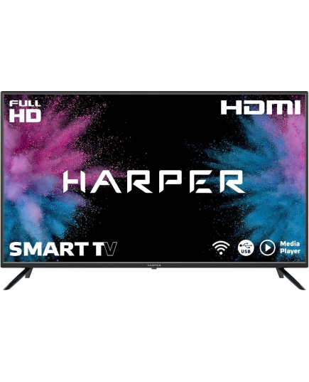 40" Телевизор Harper 40F660TS чёрный 1920x1080, Full HD, 50 Гц, Wi-Fi, SMART TV