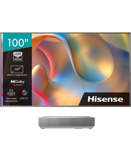 100" Телевизор Hisense 100L5H серебристый 3840x2160, 4K Ultra HD, 60 Гц, Wi-Fi, Smart TV, VIDAA