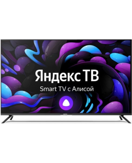 65" Телевизор Centek CT-8565 черный 3840x2160, 4K Ultra HD, 60 Гц, Wi-Fi, Smart TV, Яндекс.ТВ