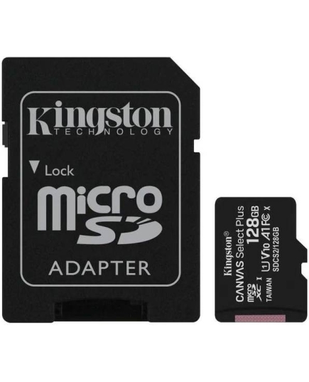 Карта памяти Kingston microSDHC 128GB Class10 UHS-I+ADP