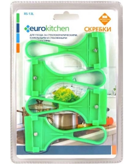 EUROKITCHEN Набор скребков для чистки стеклок.(4шт) RS-13L