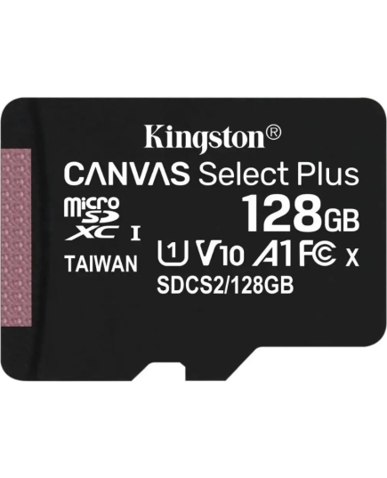 Карта памяти Kingston microSDXC 128GB SDCS2/128GBSP Canvas Select Plus wo adapter