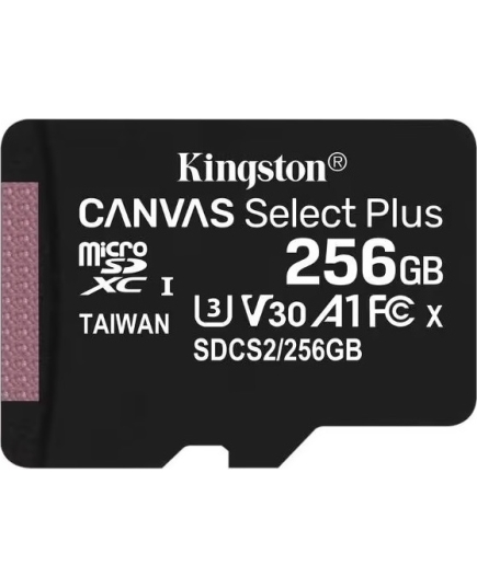 Карта памяти Kingston microSDXC 256GB SDCS2/256GBSP Canvas Select Plus wo adapter