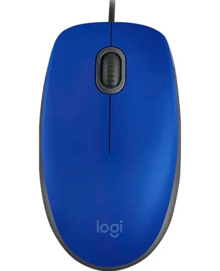 Мышь Проводная Logitech M110 SILENT Blue