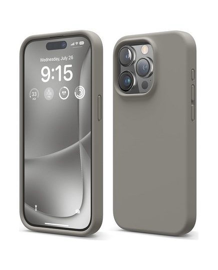 Чехол Elago iPhone 15 Pro Soft silicone Medium Gray