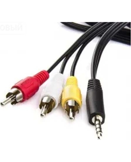 Кабель DeTech Audio DC3.5 3RCA 1,8 м