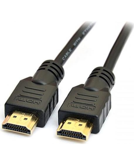 Кабель DeTech HDMI A-A v1.4 4K 60Hz 30AWG медный, черный цвет 1.5м