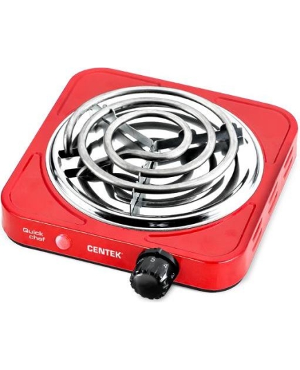 Плитка электрическая Centek CT-1508 (Red) 1конфорка ТЭН 140мм, 1000Вт, индикатор работы