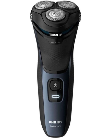 Электробритва Philips S3134/51 роторная, бритье: влажное/сухое, головок - 3, триммер