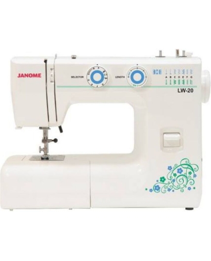 Швейная машина Janome LW-20 (LW-20), электромеханическое управление, горизонтальный челнок, количество операций: 17