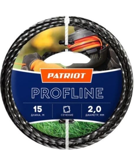 Леска для садовых триммеров Patriot Profline d=2.0мм L=15м (805402201)