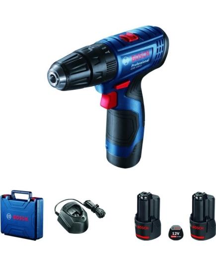 Дрель аккумуляторная ударная Bosch GSB 120-LI (06019G8100) 12 B/БЗП/2скор/30нм/0.9кг/2 аккумулятора-2Ач