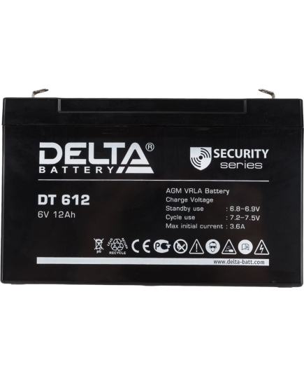 Аккумуляторная батарея Delta DT 612