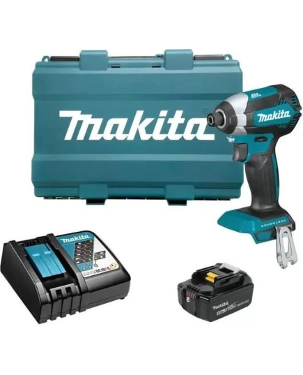 Шуруповерт Makita DTD153RT 18Вт аккум. патрон шестигр.1/4" (кейс в комплекте)