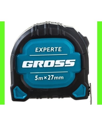 Рулетка Gross Experte 32575 5м x 27мм/двухкомпон. корпус/магнит/двухстор. разметка/нейлон