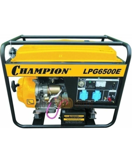 Гибридный генератор CHAMPION LPG6500E, 220/12 В, 5.5кВт, с АКБ