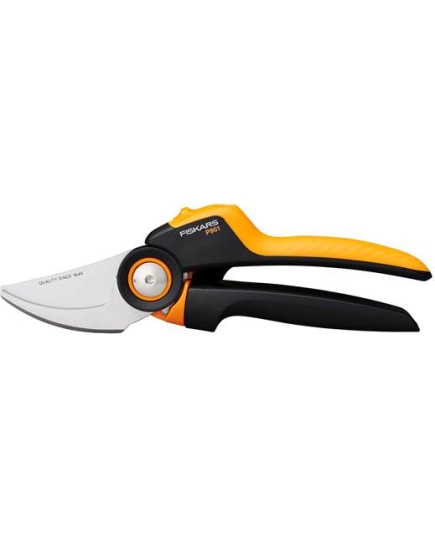 Секатор плоскостной Fiskars PowerGear P961 черный/оранжевый (1057175)