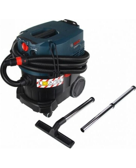 Пылесос строительный BOSCH GAS 35 L AFC (1200Вт, 35л, 74л/с, насадки, 12,2кг) (06019C3200)