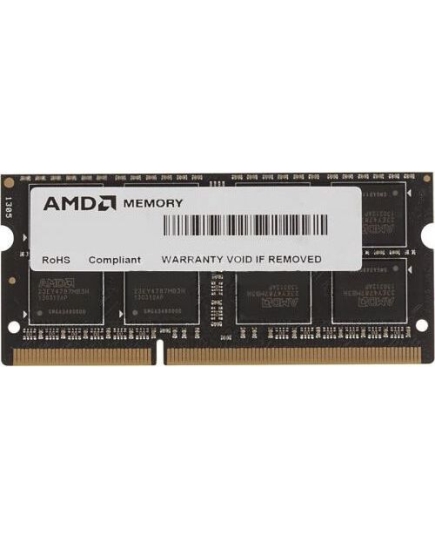 ОЗУ AMD Radeon R538G1601S2S-U 8GB SO-DIMM DDR3 1600 R5 Entertainment Series Black Non-ECC, CL11, 1.5V, RTL