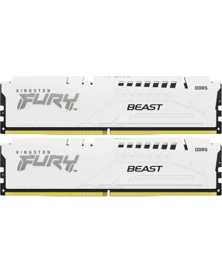 ОЗУ Kingston Fury Beast KF568C34BWEK2-32 DDR5 - 2x 16ГБ 6800МГц, DIMM, White, Ret