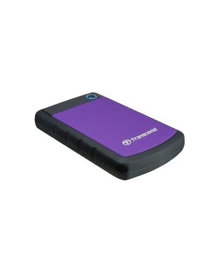 HDD ext 2.5" 2.0TB USB3.0 Transcend StoreJet 25H3, прорезиненный, чёрный/фиолетовый (TS2TSJ25H3P) военный стандарт MIL-STD-810F 516.5