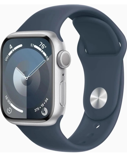 Смарт-часы Apple Watch Series 9 A2978 (MR903LL/A) 1мм OLED корп.серебристый Sport Band разм.брасл. S