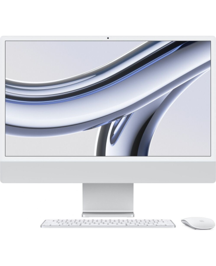 Моноблок Apple iMac 24 2023 (Z19500023) (Клав.рус.грав.) Silver 24" Retina 4.5K Apple M3 8C CPU 8C GPU/16GB/512GB SSD