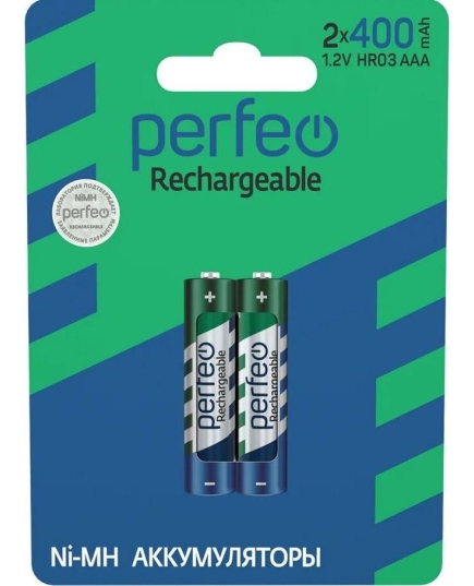 Аккумулятор Perfeo AAA400mAh/2BL