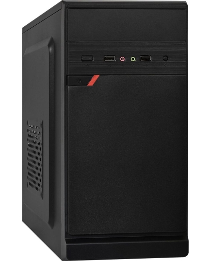 Корпус ExeGate BAA-106 Black EX283058RUS, mATX, AAA400, 80mm, 2xUSB, Audio